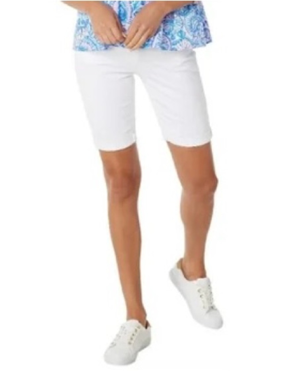 Lilly Pulitzer White denim Bermuda Shorts
